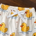 thumbnail image 6 of TOWED22 Toddler Baby Boy Summer Clothes 2pcs Outfits Sleeveless Top Tee + Graphic Drawstring Shorts Breathable Set(White,18-24 M), 6 of 7