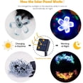 thumbnail image 4 of Guirnalda de luces solares con forma de flor de cerezo, impermeable, LED, para jardín, patio, decoración navideña para interiores (7 m, multicolor), 4 of 5