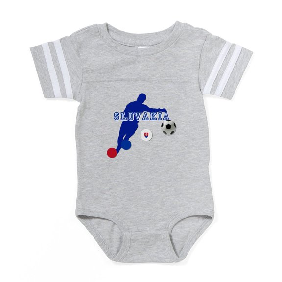 CafePress - Slovakian Football - Cute Infant Baby Football Bodysuit