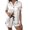 White, variant on ManxiVoo Women's Short Sleeve Button Down Pajama Set Comfy Boyleg Shorts Lounge Wear for Fall Season Chic Elastic Waist L Size Blackish Green