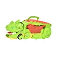thumbnail image 4 of Coche de transporte de dinosaurio perfecl juego de Vehículo para tragar dinosaurios verde claro, 4 of 8