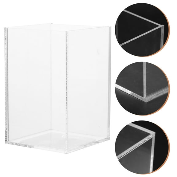 Clear Fish Tank Multi-function Goldfish Tank Transparent Betta Tank Office Supply