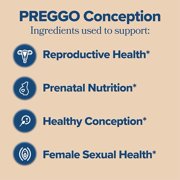 O Positiv PREGGO Conception Support Capsules for Women to Support Reproductive Health, Healthy Conception & Nutrition During Pregnancy - 60ct