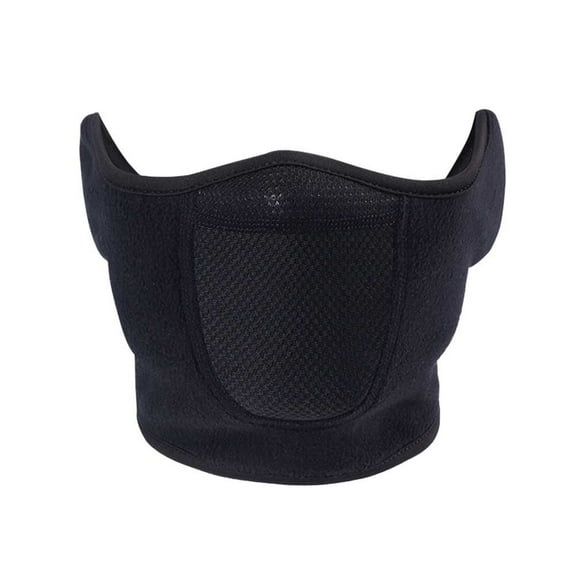 Raindrops Winter Cold-Proof Mask Windproof Mouth Mask Full Ears Protection Mask for Men Women (Black)