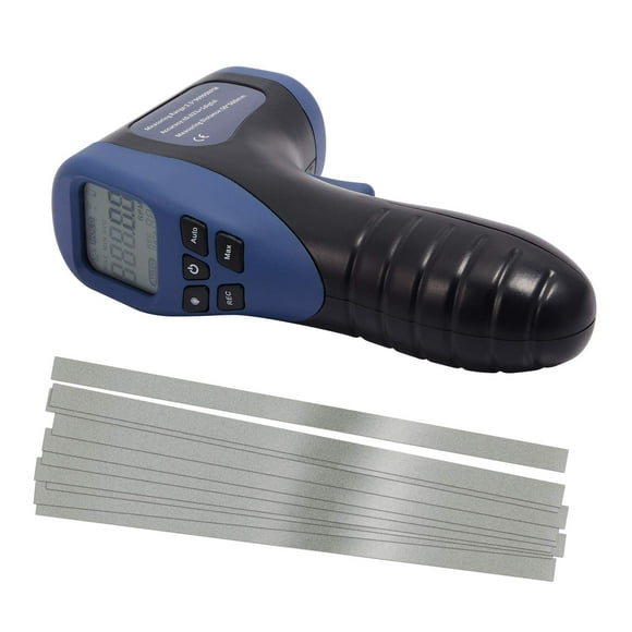 EHDIS Digital LCD Photo Tachometer Non-Contact RPM Meter Motor Speed Gauge Gun Style includes 10 Reflective Tapes