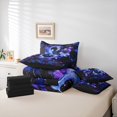 thumbnail image 6 of Manfei Goldfish 7pcs Bedding Comforter Set,Constellation Horoscope Queen Bedding Sets,Purple Blue Ombre Queen Sheet Sets For Girls Boys,Luxury Bedroom Decor Reversible, 6 of 8