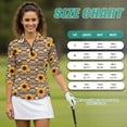 thumbnail image 7 of Uorisanigo Tribal Sunflower Women Long Sleeve Golf Polo Shirts Casual Comfortable Quick Dry Athletic Polo Shirts Soft Breathable Tennis Tops Quarter Zip Womens Outing Wear Size L, 7 of 7