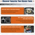 thumbnail image 6 of SONRET Double Burner Stove Stainless Steel Propane Portable Cooktop for Outdoor Cooking & Camping with Carbon Steel Grates Includes Regulator & Hose, 6 of 9