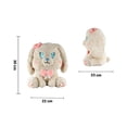 thumbnail image 2 of Conejo De Peluche Importadora La Merced Con Moño Beige Felpa Suave Hipoalergénica, 2 of 4