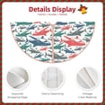 thumbnail image 5 of Kll Colorful Shark Christmas Tree Skirt 48",Party Decorations Farmhouse For Christmas Decorations Holiday Party, 5 of 8