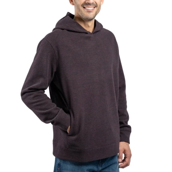 JACHS NY Men’s Hoodie - Heathered Fabric - Dark Red - Size Large