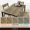 thumbnail image 2 of CAPHAUS 4 Pieces Dining Table Set for 4 w/ Bench and Chairs, Modern Table Set for Dining Room, Home, Kitchen w/ Storage Rack, Rectangle Table, Bench & Two Chairs, Space-Saving Dining Set, Grey Oak, 2 of 8