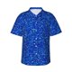 thumbnail image 1 of Balery Blue Circles Mosaic Camisas hawaianas de manga corta para hombre, camisas playeras de corte holgado, camisas de vacaciones con botones,XX-Large, 1 of 7