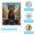 thumbnail image 3 of Diamond Art Kits for Adults, Riverside Meditating CatDiamond Painting Kits for Beginners, Frameless Round 5D Full Drill Diamonds Art Gem Art Crafts Home Decor Gifts, 3 of 8