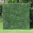 thumbnail image 2 of 20-inch Artificial Boxwood Hedge Greenery Panels DarkGreen 6pc, 2 of 5