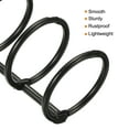 thumbnail image 4 of Uxcell 1" Dia 3 Circle Detachable Metal Binder Rings Loose Leaf Rings Black 6 Pack, 4 of 6