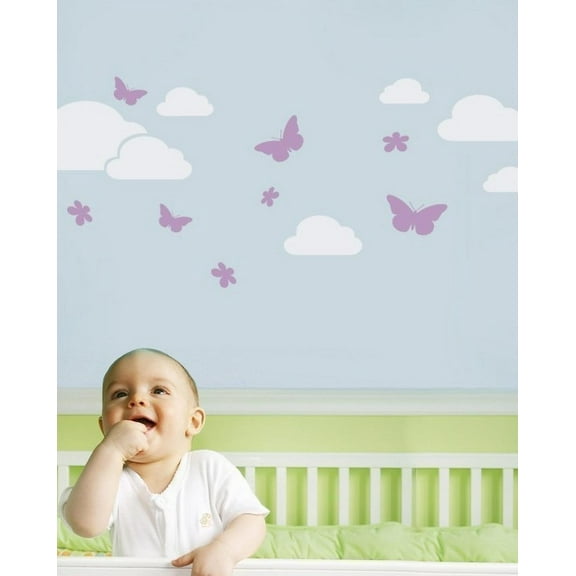 Butterflies in the Sky Wall Decal
