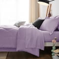 thumbnail image 4 of Juego de edredón CozyLux, tamaño king, morado claro, 7 piezas, cama en bolsa, 4 of 7