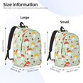 thumbnail image 4 of Naloa Canvas Backpack for Men Women Mushroom Bee Print Rucksack Casual Travel Daypack Large and Small Durable College Tote Satchel Bookbag for Teens, 4 of 8