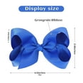 thumbnail image 2 of 2 PCS 4.5" Hair Bows for Girls Alligator Clips Grosgrain Ribbon Solid Color Hair Accessories for Little Teen Toddler Girls Kids-Royal Blue, 2 of 5
