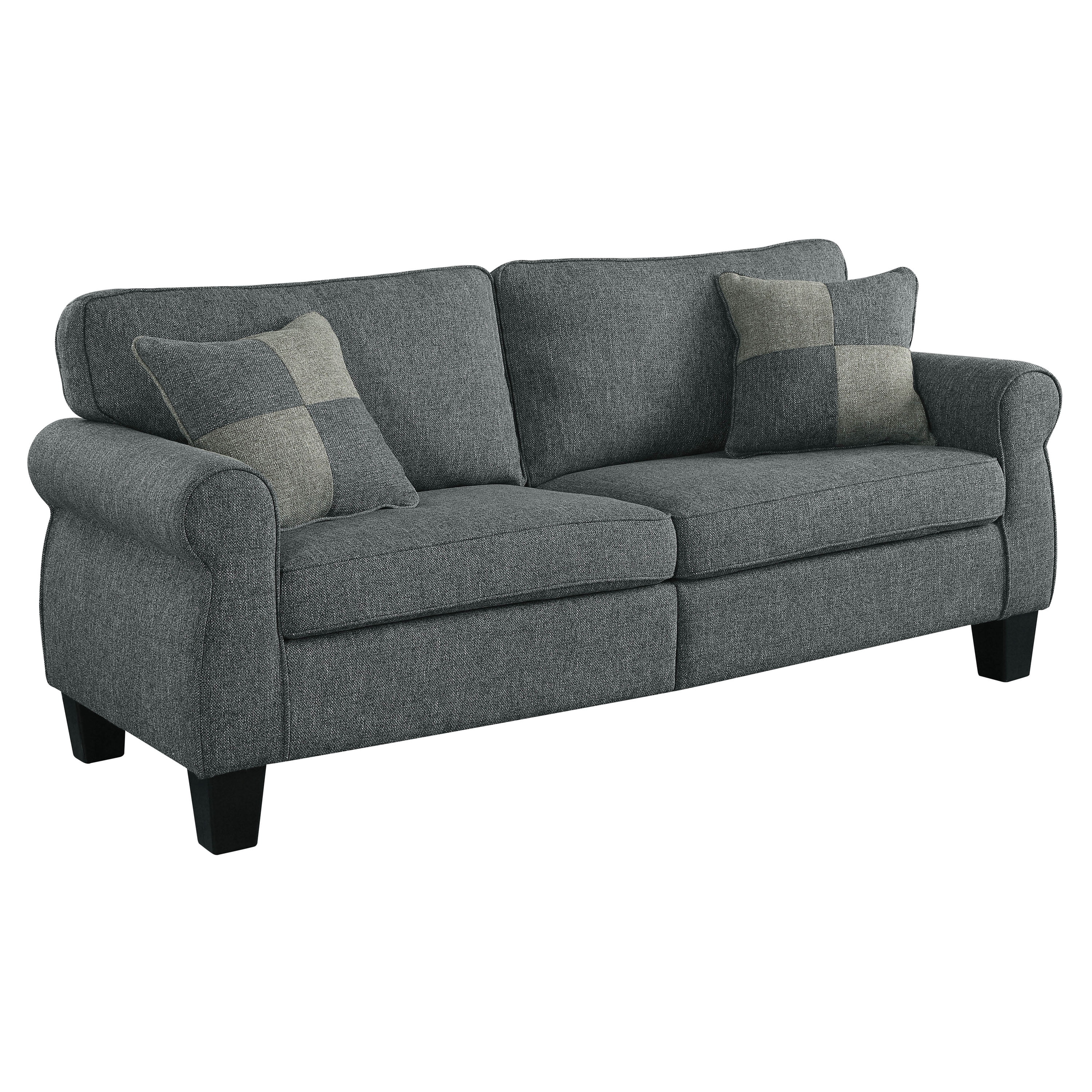 Furniture of America Adella Transitional Dark Gray Sofa