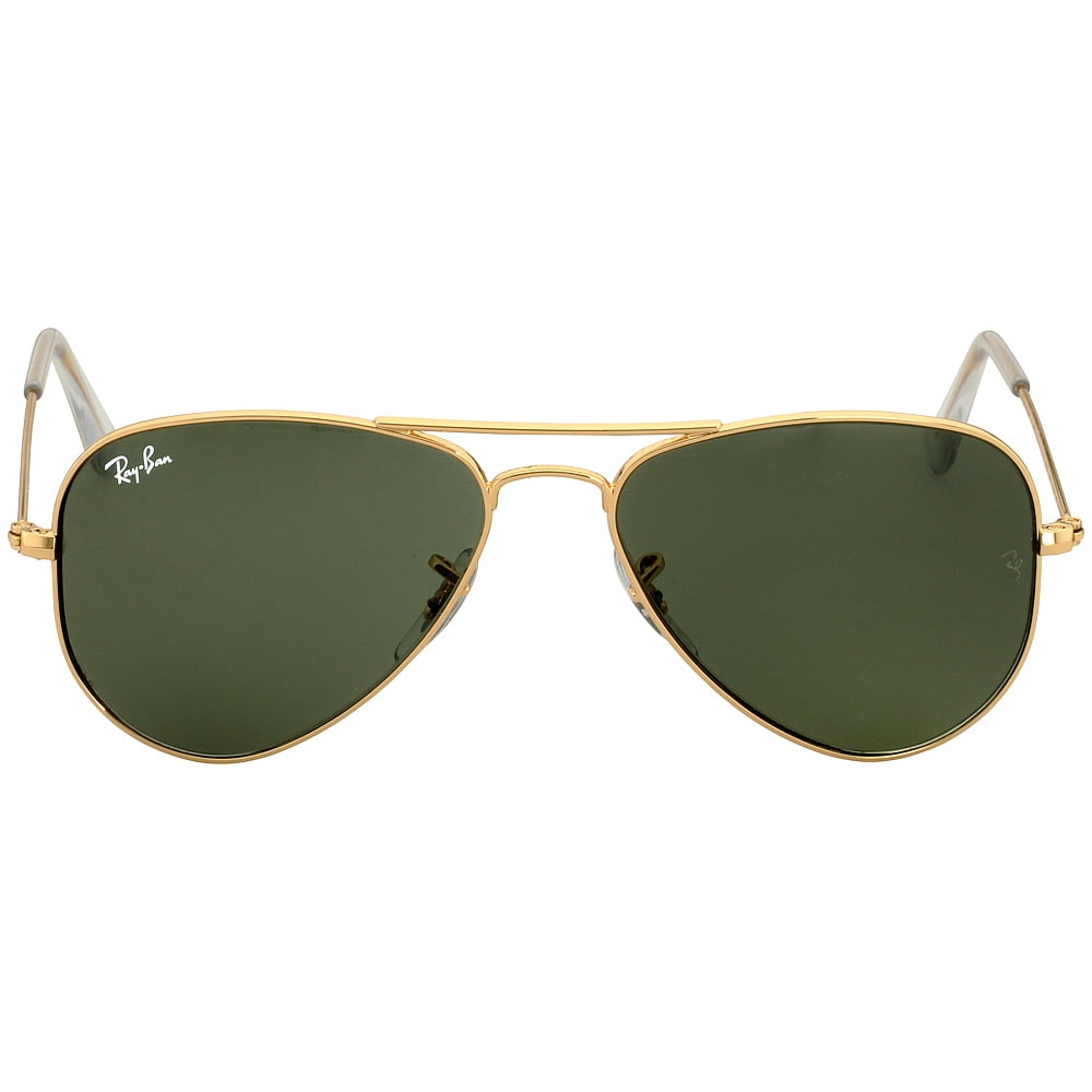 Ray Ban Ray Ban Aviator Small Metal Frame Green Lens Unisex Sunglasses Rb3044