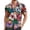 bleu, variante sur Chemise Décontractée Imprimée Florale d'Été pour Hommes Design Personnalisé Mode Confortable Tissu Léger Respirant à Porter Élégant