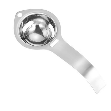 

Egg Separator Stainless Steel Egg Yolk White Separator Filter Long Handle Tools