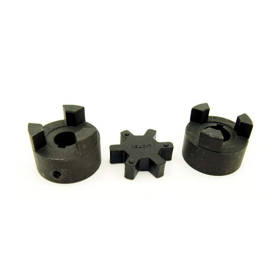 7/16" to 3/4" L075 Flexible 3-Piece L-Jaw Coupling Set Buna-N NBR Rubber Spider