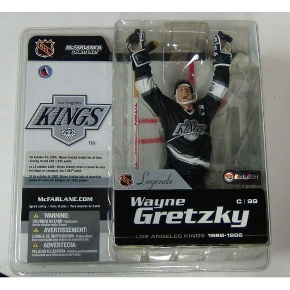 Wayne Gretzky Action Figure Black Jersey Sports Picks Legends Series 1