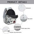 thumbnail image 4 of Rustic Chick and Wildflowers Pattern School Backpack - Waterproof Lightweight Bag with Breathable Shoulder Straps, 4 of 5