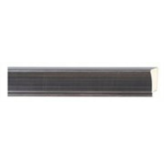 Picture Frame Moulding (Wood) 100Ft Bundle - Contemporary Pewter Finish - 2" Width - 9/16" Rabbet