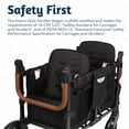 thumbnail image 5 of Keenz VYOO Stroller Wagon with Canopy - Foldable Design for Easy Storage, 5 Seating Positions for Kids, Enhanced Child Safety, All-Terrain Mobility, 2-Passengers, Black, 5 of 5