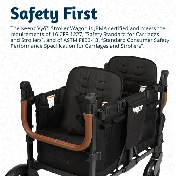 Foldable Wagon Keenz VYOO Stroller Wagon Foldable, 5-Seat
