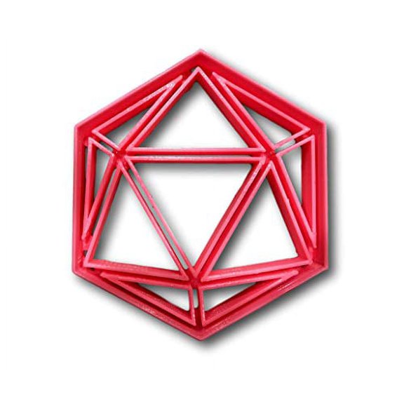 D20 Cookie Cutter- Fast Shipping - Sharp Edges - Exceptional Quality