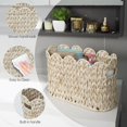 thumbnail image 5 of oilet Paper Storage Basket,Boho Decorative Scalloped Baskets,Coastal Bathroom Decor,Hand-Woven Plastic Wicker Bathroom Accessories Orga, 5 of 17