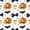 White Orange 01, variant on Homewish Fun Cartoon 67 Number Twin Comforter Sets for Kids, Orange Vintage Ghost Pumpkin Bedding Set, Black Reversible, 2-Piece, 1 Comforter and 1 Pillowcase
