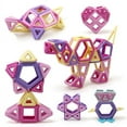 thumbnail image 3 of Estbridge Magnetic Building Blocks Construction Set  58 Piece Pack, 3 of 4