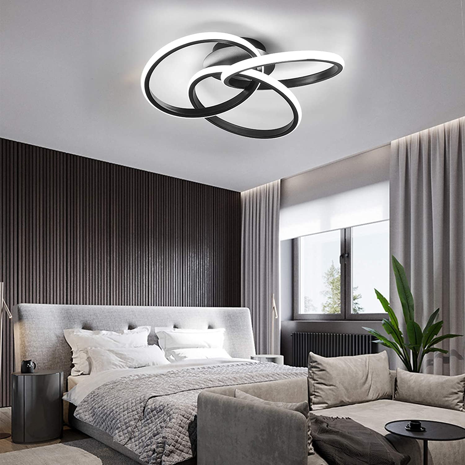 MONIPA Modern Ceiling Light Stepless Dimming with Remote Control for ...