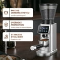 thumbnail image 3 of Sunmaki Electric Burr Coffee Grinder, 24 Grind Settings, LED Control Panel, Anti-Static Design, Silver, 3 of 9