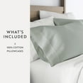 thumbnail image 4 of Long-Staple Sateen Cotton Pillowcase 2-Pack by Comfort Canopy, 4 of 9