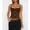 Dark Brown, variant on Women's Summer Lace Cami Tops Sleeveless Ruched Front Camisole