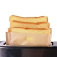 thumbnail image 5 of 5 Toaster Bags Reusable for Grilled Cheese Sandwiches | Safety Non Stick Toast Bag Microwave Heating Pastry Tools Baking Sheets, 5 of 11