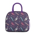 thumbnail image 4 of Ethnic Style Reusable Thermal Lunch Bag, Boho Chic Cooler Bag for Student Bento, Workplace Commuting, Picnic or Office Use, 4 of 6