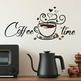 thumbnail image 3 of Removable Self-Adhesive PVC Wallpaper, Latte Art Inspired Smooth Surface Suitable For Coffee Wall Decor, Inspirational Words Design (3PCS), 3 of 6