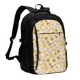 thumbnail image 1 of Disketp Honey Honeycomb Mochila de Viaje Estampada para Laptop con Puerto de Carga USB, Mochila Impermeable para Computadora – Regalo para Hombres y Mujeres, 1 of 7