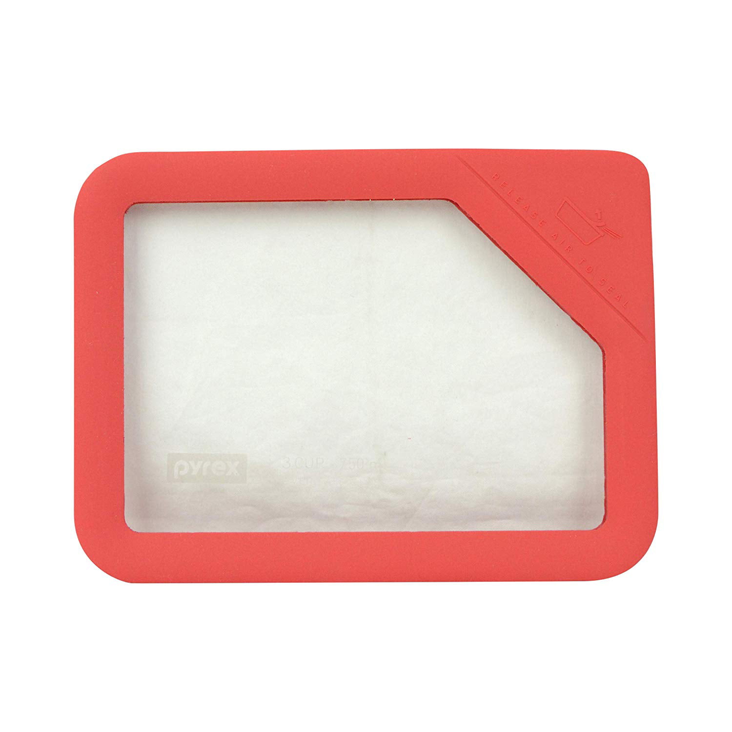 Pyrex Ultimate OV-7210 Rectangle White Leak Proof Replacement Lid 2-Pack 