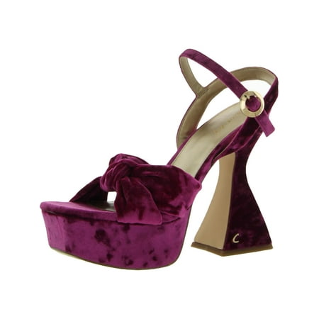 

Circus by Sam Edelman Womens Audrea Velvet Ankle Strap Platform Sandals