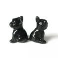 thumbnail image 2 of K-KED 5Pcs Natural Obsidian Carved Quartz Crystal French Bulldog Stone Mini Puppy Gift, 2 of 9