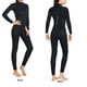 thumbnail image 4 of Wosthever Trajes de buceo, traje de neopreno cálido, equipo de pesca con lanza elástica, accesorio subacuático, impermeable, profesional para esnórquel Deportes acuáticos Mujer Negro L Wosthever OD020687-10, 4 of 6